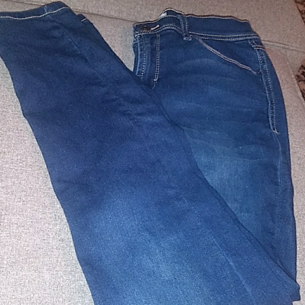 Dark blue jeans